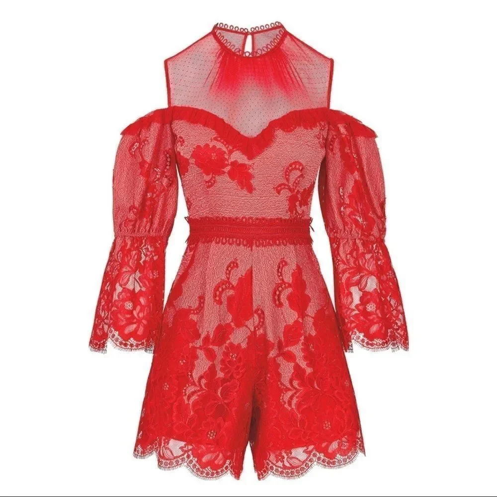 REVOLVE Three Floor Dress Like Romper SIZE 0 - Picture 3 of 10